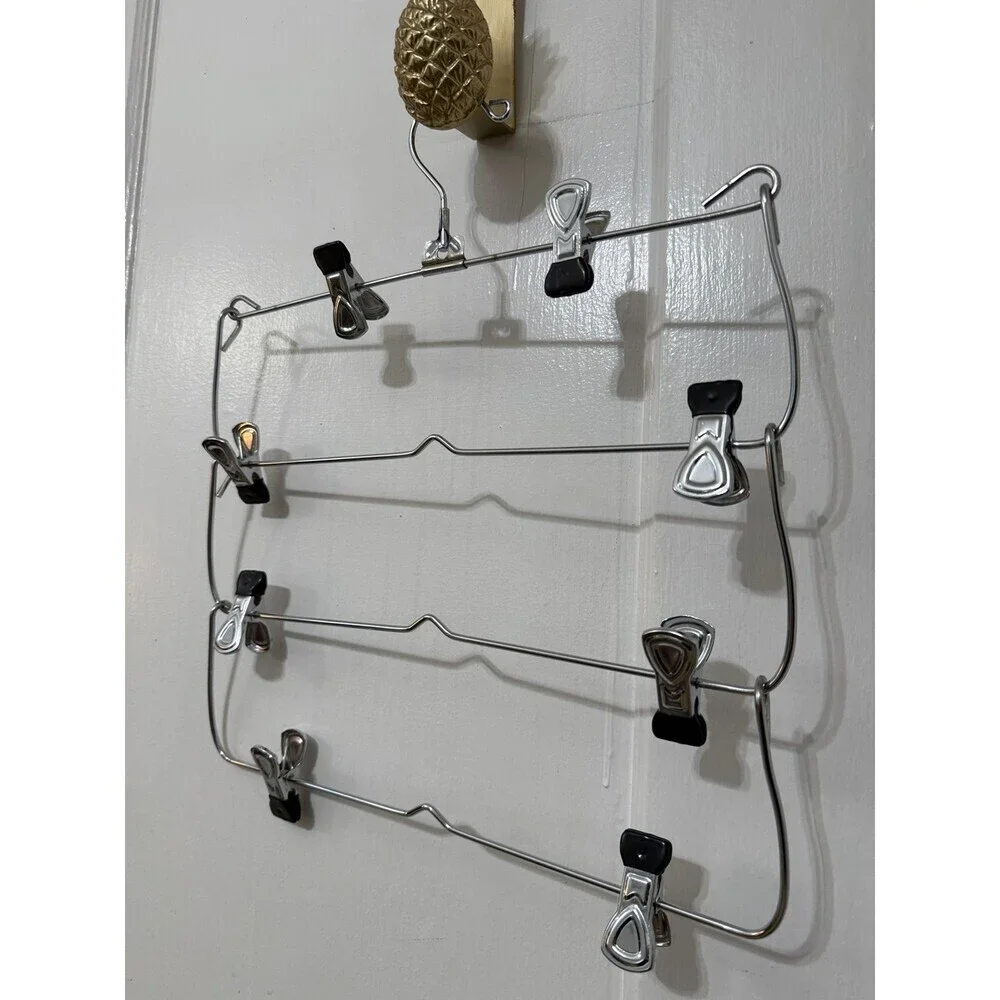 Multi-Tier Metal Skirt & Pants Hanger Organizer